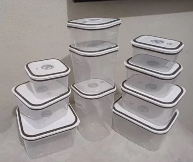 Kit Potes de Plástico Hermético, 10 unidades, Electrolux na Amazon