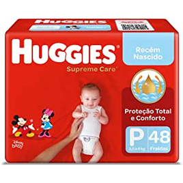 Fralda Huggies Supreme Care P - 48 Unidades na Amazon