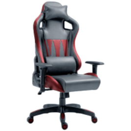 Cadeira Gamer Astra Cinza e Vinho na Mobly