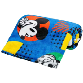 Manta Solteiro Infantil Disney - Mickey Pop na Havan