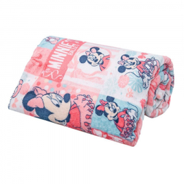 Manta Solteiro Infantil Disney - Minnie Ballet Pink na Havan