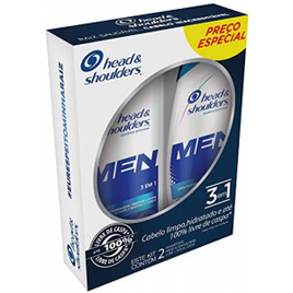 2 Kits Shampoo Head & Shoulders Cuidados com a Raiz Men 3 em 1 - 2x200ml na Amazon