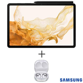 Tablet Samsung Galaxy Tab S8 5G 8GB RAM 256GB Tela 11" + Fone de Ouvido Samsung Galaxy Buds Pro na Fastshop