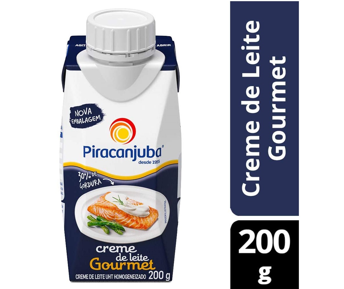 Creme de Leite Gourmet Piracanjuba 200g na Amazon