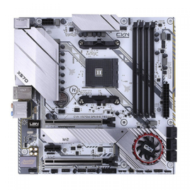 Placa Mãe Colorful CVN X570M Gaming Frozen V14 Chipset X570 AMD AM4 mATX DDR4 na Terabyte Shop