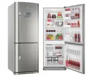 Geladeira/Refrigerador Electrolux Frost Free Inox – Inverse 454L com Gavetão Prateleira Dobrável DB53X na Magazine Luiza