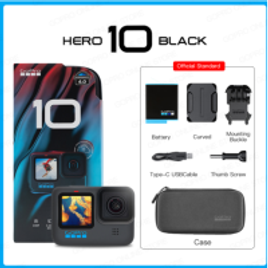Câmera de Ação Gopro Hero 10 10m 5.3k 60fps 23MP - Internacional na Aliexpress