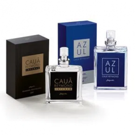 Kit Minisséries Intenso e Azul Desodorantes Colônias Masculinas 25 ml Cada - Cauã Reymond na Baú Jequiti