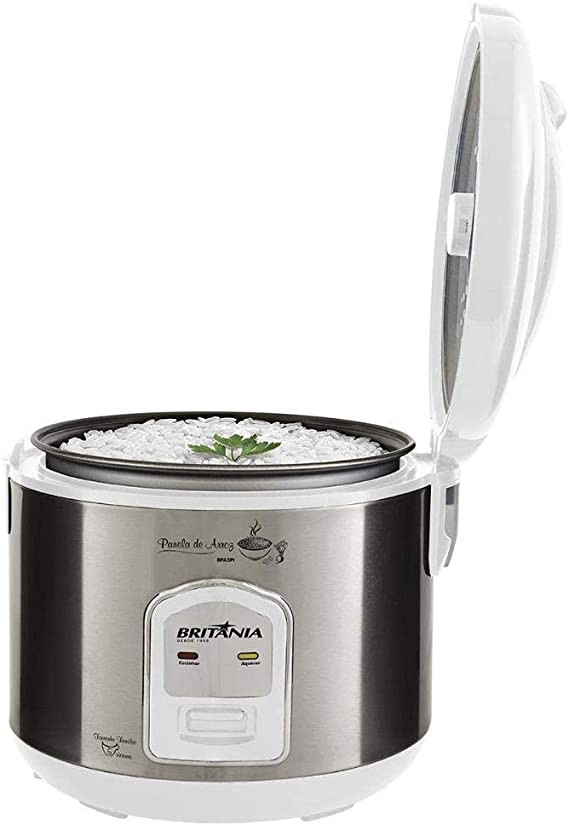 Panela de arroz, Bpa5bi, 5 xícaras, Branco, 110v, Britânia na Amazon