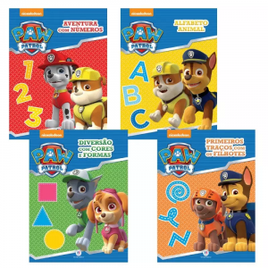 Kit Livros Coleção Patrulha Canina Licenciados Escolares na Shopee