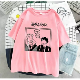 Camiseta Heartstopper Hey Unissex na Shopee