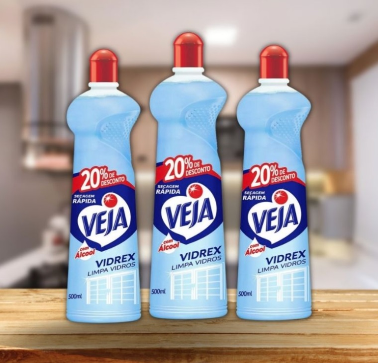 Limpa Vidros Veja Vidrex Tradicional 500ml Oferta na Amazon
