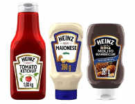 Burguer Kit Heinz Ketchup Tradicional 1kg + Maionese 390g + Molho Barbecue 397g na Ponto