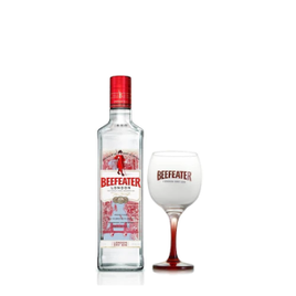 Kit Gin Beefeater Dry 750ml + Taça de Vidro 550ml na Ponto