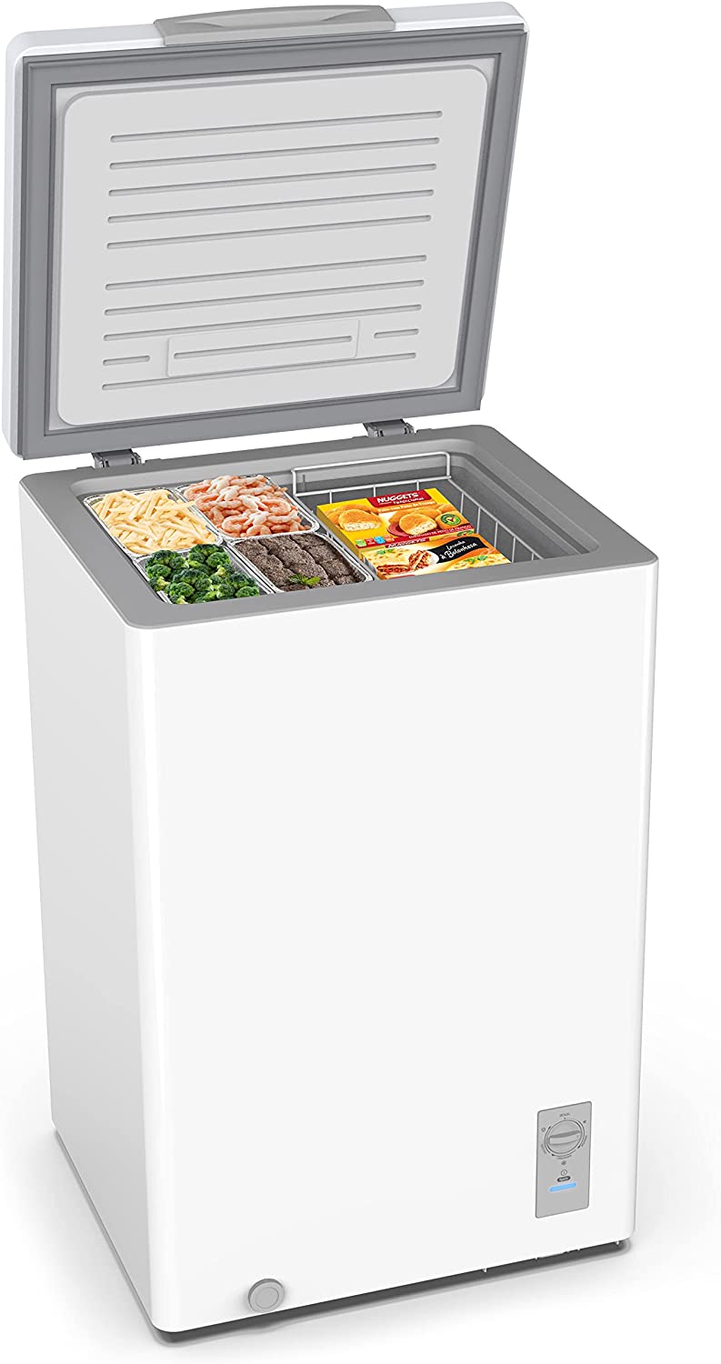 Freezer Horizontal 100L, Midea, 127V, Branco, CFA10B1 na Amazon