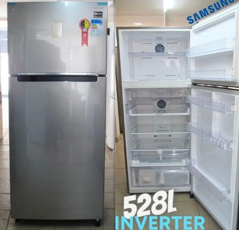 Geladeira Inverter Frost Free Samsung Duplex RT6000K economiza até 50% de energia RT53K6240S8 528L Inox Look na Compra Certa