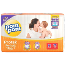 3 Unidades Fralda Pom Pom Protek Proteção de Mãe Mega M 46 Unidades (138 Total) na Magazine Luiza