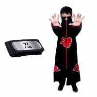 Manto Roupa Cosplay Akatsuki Com Bandana Akatsuki na Amazon
