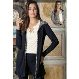 Sobretudo Estampado e Preto na Posthaus