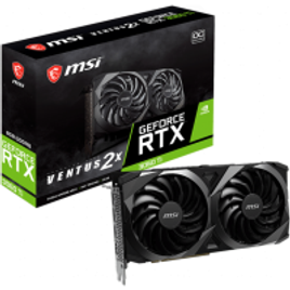 Placa de Vídeo MSI NVIDIA GeForce RTX 3060 Ti VENTUS 2X OC V1 LHR 8GB GDDR6 DLSS Ray Tracing 912-V397-233 na Terabyte Shop