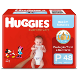 Fralda Huggies supreme care Tam P- 48 Unidades na Amazon