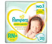 Fralda Pampers Premium Care RN+ – 20 fraldas na Amazon