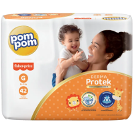 Fralda Pom Pom Derma Protek G - 42 Unidades na Drogaria Araujo