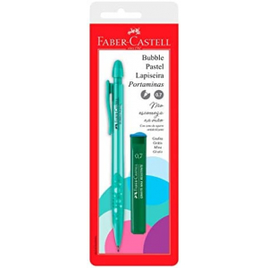 4 Unidades Lapiseira 0.7mm Faber-Castell SM/07BBVA Bubble Pastel Verde com Grafite na Amazon