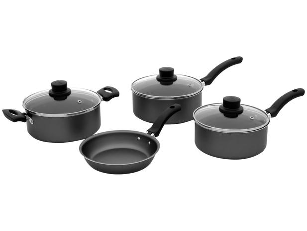 Jogo de Panelas Eirilar Antiaderente de Alumínio – Grafite 4 Peças 1448 – Magazine na Magazine Luiza
