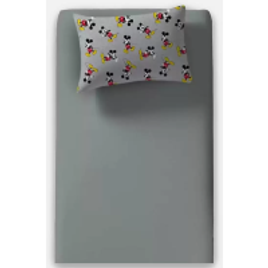 Jogo de Cama 2 Peças  Solteiro Mickey Classic - Portallar na Marisa