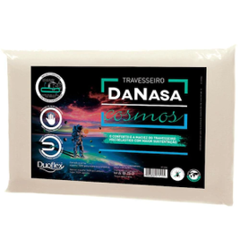Travesseiro Duoflex Danasa Cosmos Poliuretano Malha em Poliéster 40 x 61,5cm na Casas Bahia