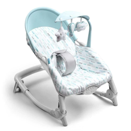 Cadeira de Descanso e Balanço Spice Dobrável 0-18kg Azul Multikids Baby - BB292 na Casas Bahia