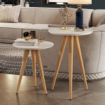 Conjunto Mesa Apoio e Lateral Maju – Off White na Amazon