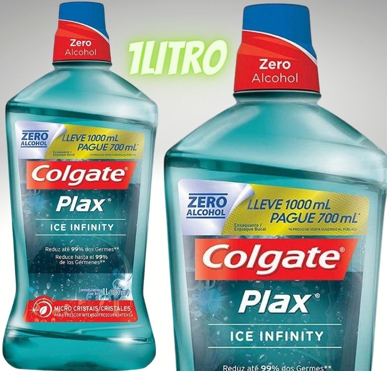 Enxaguante Bucal Colgate Plax Ice Infinity, 1000Ml na Amazon