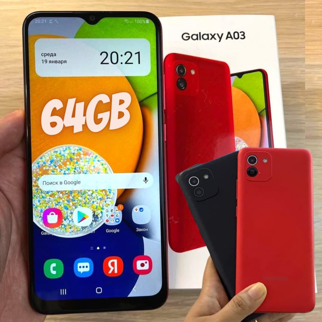 Smartphone Samsung Galaxy A03, 64GB, 4GB RAM, Dual Chip Tela Infinita de 6.5″ na Casas Bahia