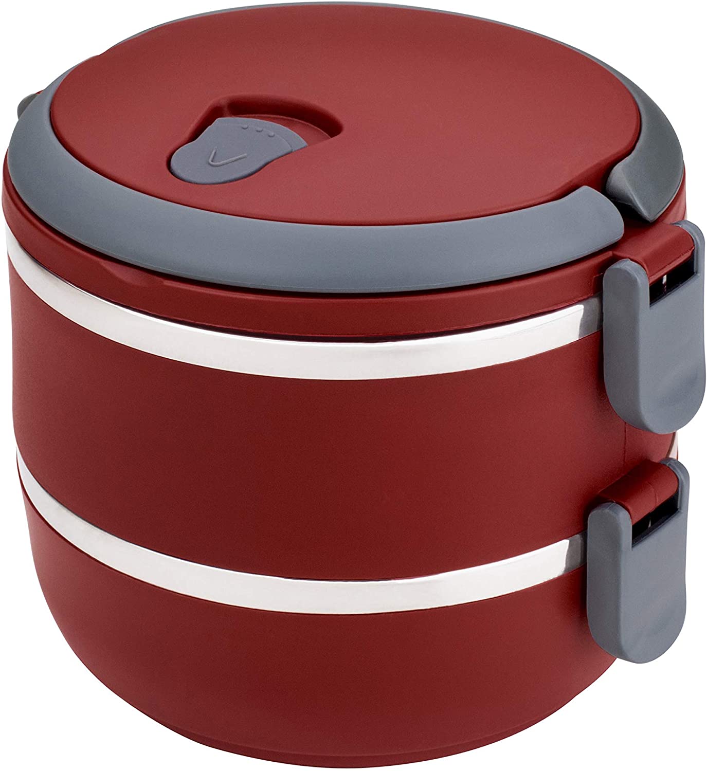 Lunch Box Marmita Dupla Microondas Vermelho 1,4L – Euro Home na Amazon