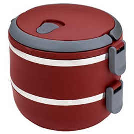 Lunch Box Marmita Dupla Microondas Vermelho 1,4L - Euro Home na Amazon