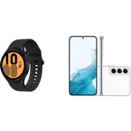 Smartphone Samsung Galaxy S22 128GB 8GB 5G Tela Infinita 6.1” + Smartwatch Samsung Galaxy Watch 4 BT na Girafa