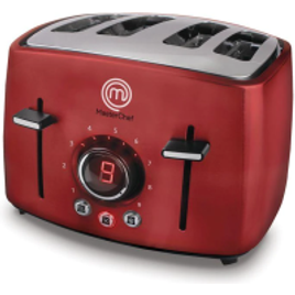 Torradeira 4 Pães Premium 1600W Vermelha MasterChef - 220v na Casas Bahia
