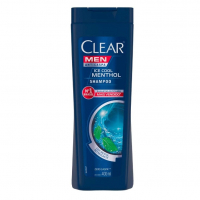 3 Shampoo Anticaspa Clear Men Ice Cool Menthol 400ml, (7,25 Cada) na Amazon