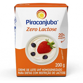 5 Unidades Creme de Leite Zero Lactose Piracanjuba 200g na Amazon