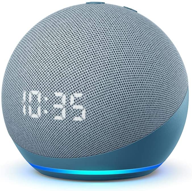 Smart Speaker Amazon Echo Dot 4ª geração com Relógio e Alexa na Amazon