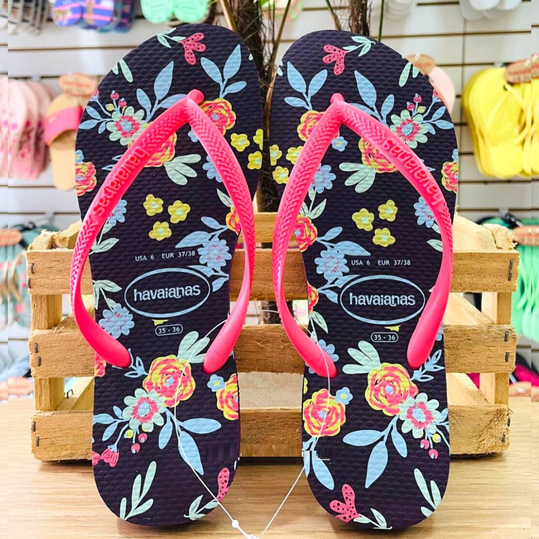 Chinelo Havaianas Slim Romance feminino na Amazon