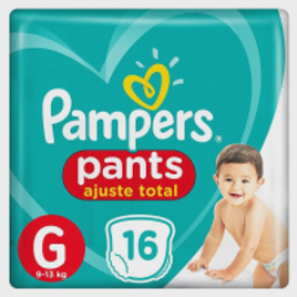 Kit com 10 Pacotes Fralda Pampers Pants Ajuste Total G (Total 160 unidades) na Americanas