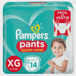 Kit 10 Pacotes Fralda Pampers Pants Ajuste Total XG (Total 140 unidades) na Americanas