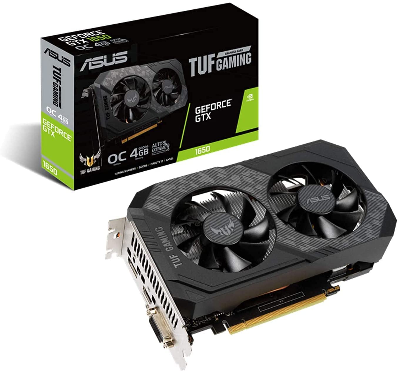 PLACA DE VIDEO ASUS GEFORCE GTX 1650 TUF GAMING OC EDITION 4GB GDDR6 TUF-GTX1650-O4GD6-P-GAMING na Amazon