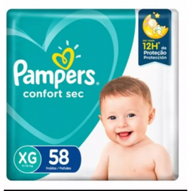 2 Pacotes Fralda Pampers Confort Sec Bag Tam XG - 58 Unidades (Total 116 unidades) na Panvel Farmácias