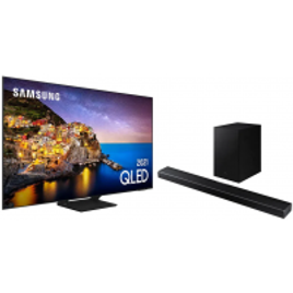 Kit Samsung Smart TV 55" QLED 4K 55Q70A Modo Game + Soundbar HW-Q600A com 3.1.2 canais, Bluetooth e Subwoofer na Americanas