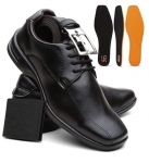 Kit Sapato Masculino Confort Plus Leve E Macio + Cinto e Carteira na Amazon
