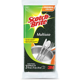 3 Pacotes - Esponja Multiuso Scotch Brite Cozinha 3 Unidades na Amazon